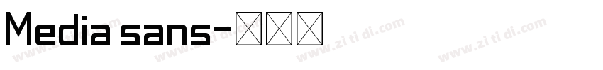 Media sans字体转换